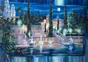 Starry Night in San Simeon Screenprint | Rebecca Hardin,{{product.type}}