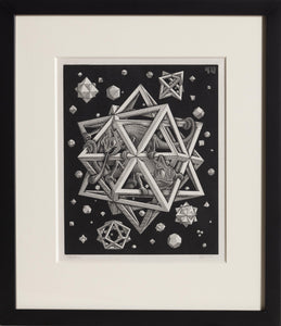 Stars Black and White Woodcut | M.C. (Maurits Cornelis) Escher,{{product.type}}