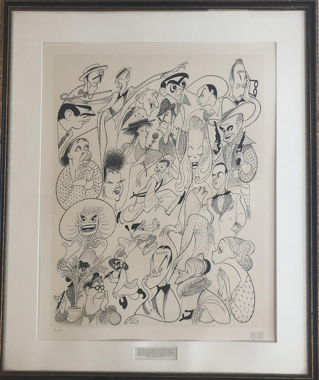 Stars of the Shubert Theatre Lithograph | Al Hirschfeld,{{product.type}}