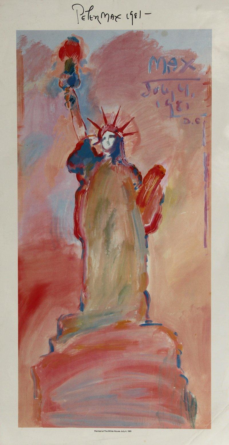 Statue of Liberty 3 Poster | Peter Max,{{product.type}}