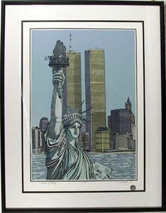 Statue of Liberty Screenprint | Cindy Wolsfeld,{{product.type}}