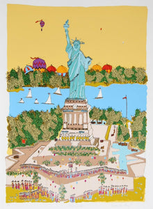 Statue of Liberty Screenprint | Susan Pear Meisel,{{product.type}}