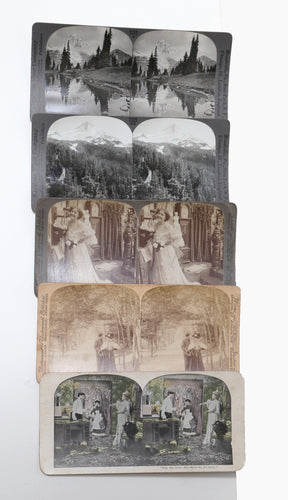 Stereoview Stereoscope Viewfinder Cards - Set of 5 Ephemera | Unknown Artist,{{product.type}}