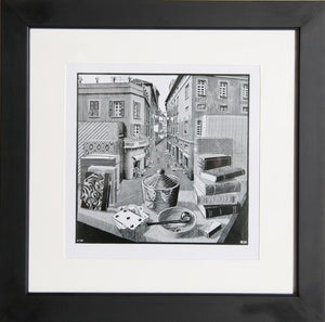 Still Life and Street, 1934 Poster | M.C. (Maurits Cornelis) Escher,{{product.type}}