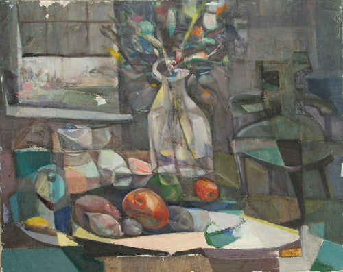 Still Life by Window (14) Oil | John F. Leonard,{{product.type}}