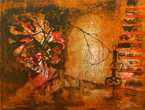 Still Life in Orange Lithograph | Lebadang (aka Hoi),{{product.type}}