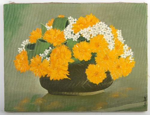 Still Life of Flowers Oil | Russ Elliott,{{product.type}}