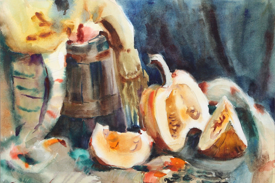 Still Life (P4.25) Watercolor | Eve Nethercott,{{product.type}}