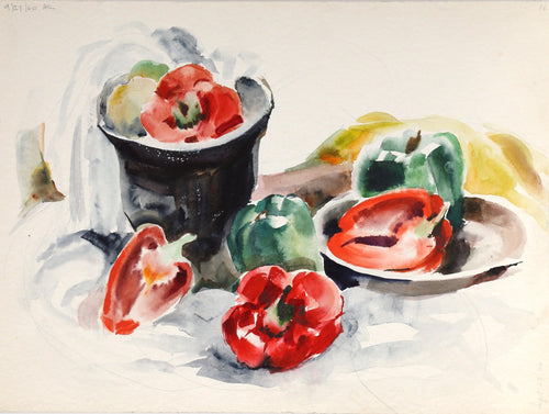 Still Life (P5.56) Watercolor | Eve Nethercott,{{product.type}}
