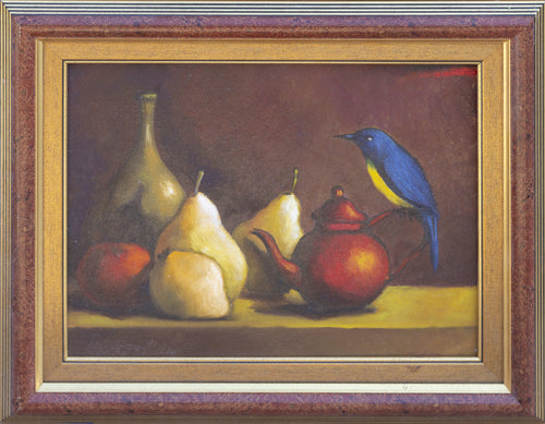 Still Life with Blue Bird Oil | Unknown Artist,{{product.type}}