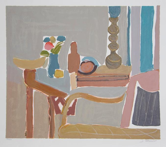 Still Life with Chair Screenprint | Samuel Tepler,{{product.type}}
