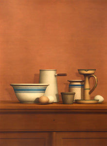 Still Life with Eggs, Candlestick and Bowl Etching | William Bailey,{{product.type}}