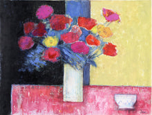 Still Life with Flowers and Bowl Acrylic | Jose Canes,{{product.type}}