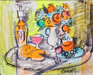 Still Life with Fruit and Flowers 2 Acrylic | Charles Cobelle,{{product.type}}