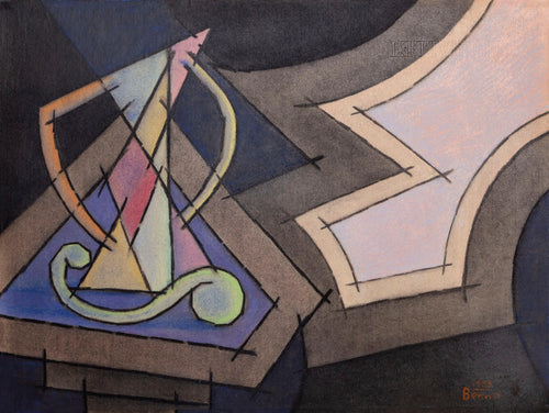Still Life with Harp Pastel | Benjamin Benno,{{product.type}}