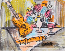 Still Life with Mandolin and Recorder Acrylic | Charles Cobelle,{{product.type}}