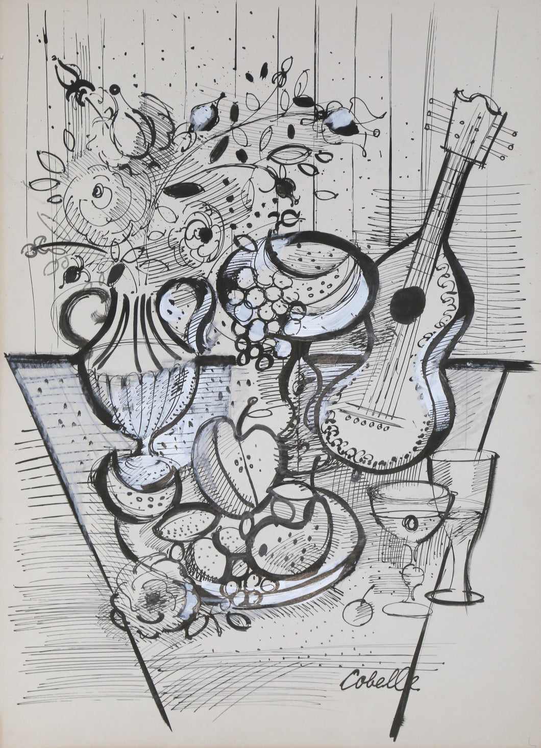 Still Life with Mandolin Ink | Charles Cobelle,{{product.type}}