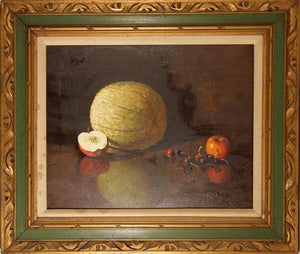 Still Life with Melon and Fruit Oil | Unknown Artist,{{product.type}}