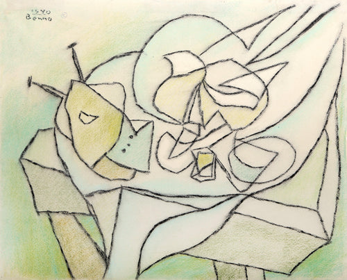 Still Life with Musical Instruments 2 Pastel | Benjamin Benno,{{product.type}}