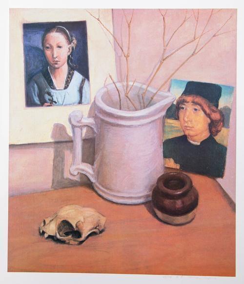 Still Life with Paintings Lithograph | Tomar Levine,{{product.type}}