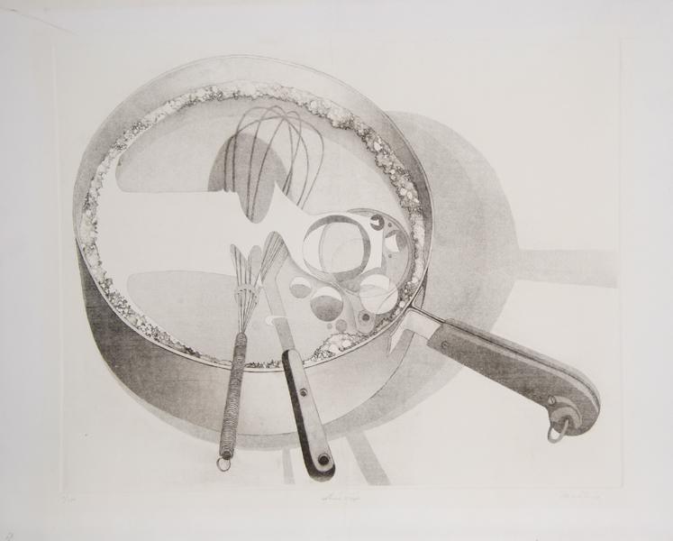 Still Life with Saucepan Etching | Mark Troy,{{product.type}}