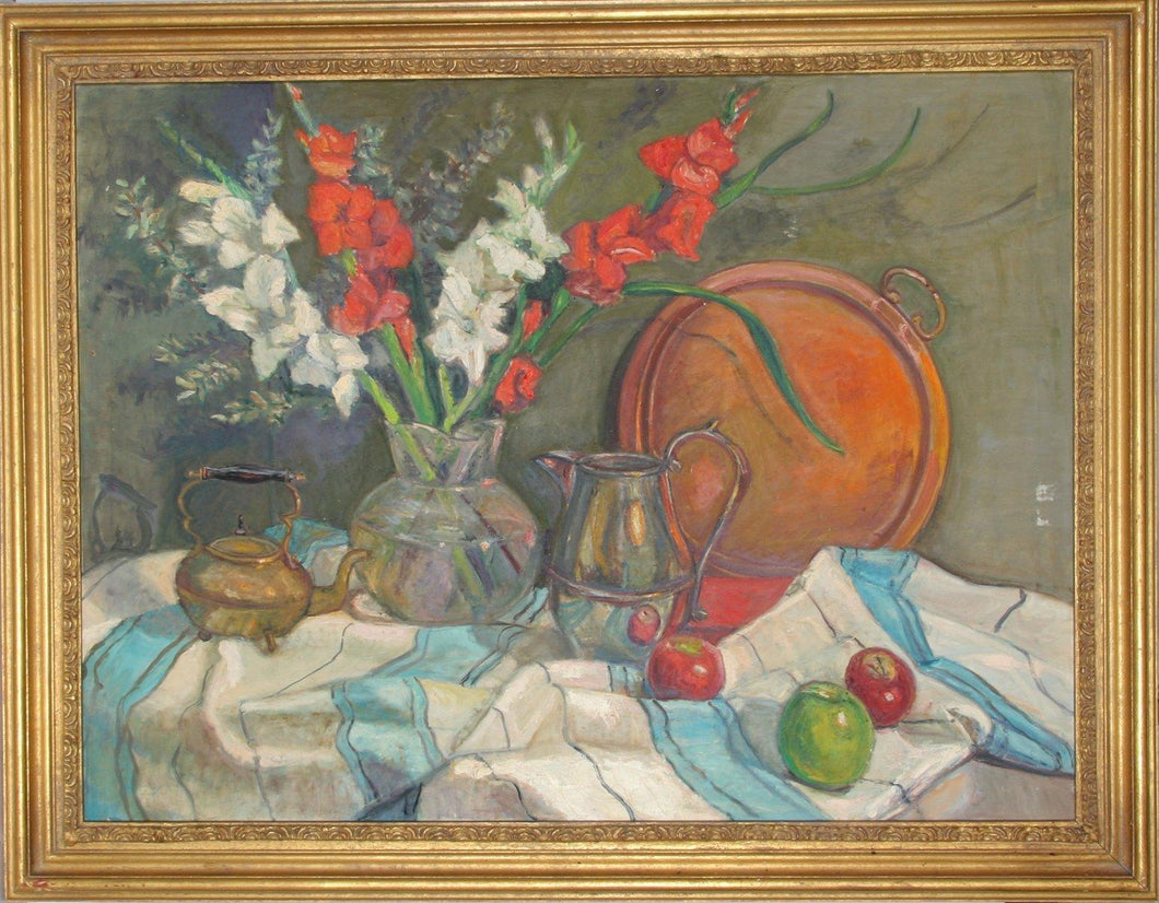 Still Life with Silver Kettles (24) Oil | Adela Smith Lintelmann,{{product.type}}