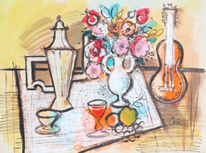 Still Life with Tea Pot and Mandolin Acrylic | Charles Cobelle,{{product.type}}