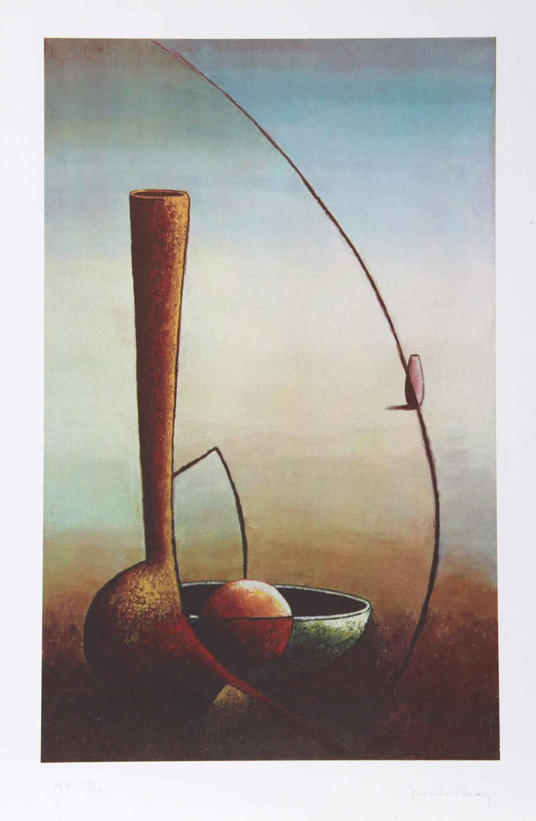 Still Life with Vase Lithograph | Jan Van Raay,{{product.type}}