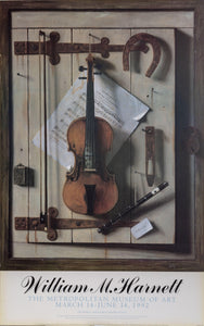 Still Life with Violin Poster | William Michael Harnett,{{product.type}}