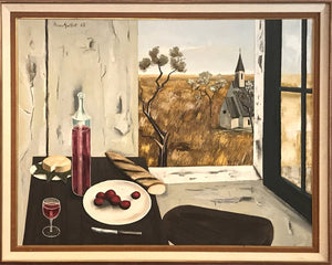 Still Life with Window Overlooking Church Oil | Alvaro Guillot,{{product.type}}