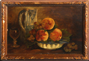 Still Life with Wine and Fruit Oil | Unknown Artist,{{product.type}}