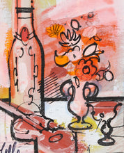 Still Life with Wine and Violin 7 Acrylic | Charles Cobelle,{{product.type}}