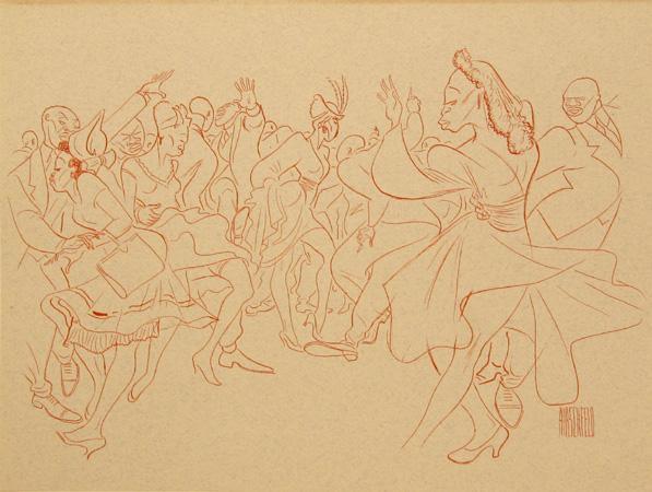 Stompin' at the Savoy Lithograph | Al Hirschfeld,{{product.type}}