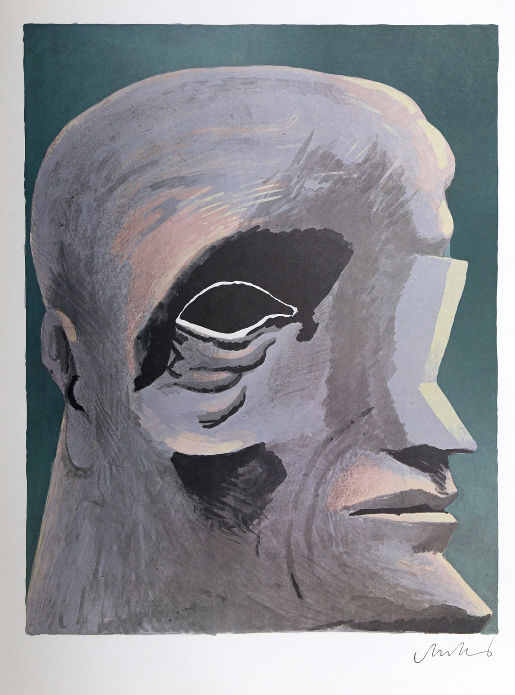Stone Head Poster | Horst Antes,{{product.type}}