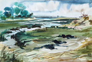 Stony Brook (P4.15) Watercolor | Eve Nethercott,{{product.type}}