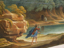 Stormy Italian Landscape with Figures Oil | Adolf Friedrich Harper,{{product.type}}