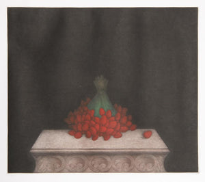 Strawberries and Asparagus Etching | Tomoe Yokoi,{{product.type}}