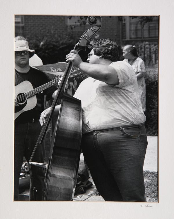 Street Band (Upright Bass) Black and White | Theodore Cohen,{{product.type}}