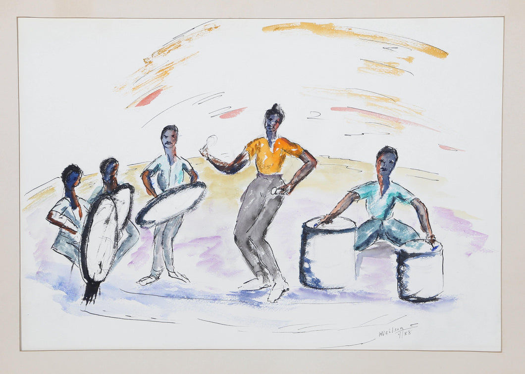 Street Band Watercolor | Winthrop Neilson,{{product.type}}