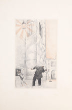 Street Light Scene with Crutch Etching | Jean-Emile Laboureur,{{product.type}}