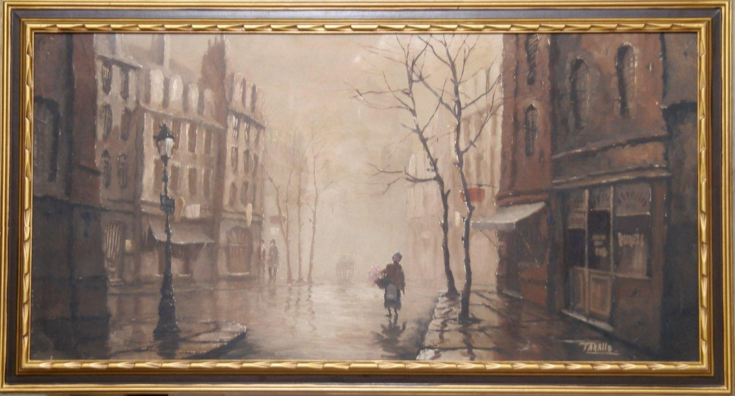 Street Scene Oil | Rodolfo Tarallo,{{product.type}}
