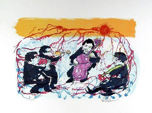 String Quartet Lithograph | Unknown Artist,{{product.type}}