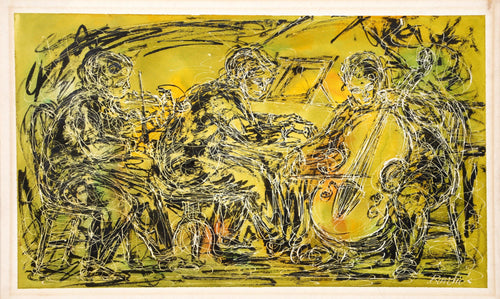 String Trio Watercolor | Charles Burdick,{{product.type}}