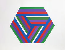 Striped Hexagon Acrylic | Jules Engel,{{product.type}}