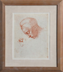 Studio di Testa Femminile from Disegni di Michelangelo Lithograph | Michelangelo,{{product.type}}