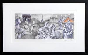 Study for a Transfigured Night Collage | Mark Kostabi,{{product.type}}