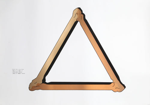 Study for Copper Sculpture Screenprint | Robert Morris,{{product.type}}