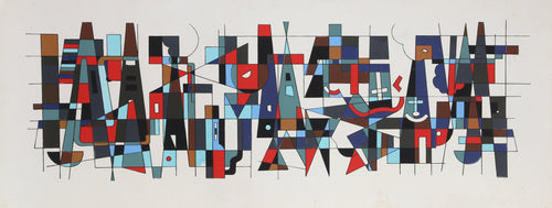 Study for En Tono Mayor Acrylic | Unknown Artist,{{product.type}}