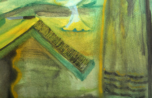 Study in Green Watercolor | Benjamin Benno,{{product.type}}