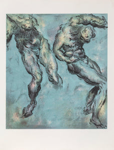 Study of Two Men Screenprint | Unknown Artist,{{product.type}}